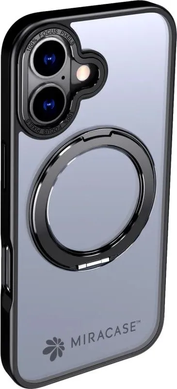 כיסוי ל-iPhone 17 בצבע שחור דגם MiraRing מבית Miracase