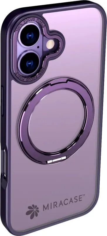 כיסוי ל-iPhone 17 בצבע סגול דגם MiraRing מבית Miracase