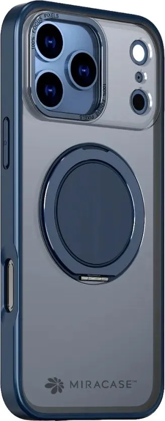 כיסוי ל-iPhone 17 Pro בצבע כחול דגם MiraRing מבית Miracase