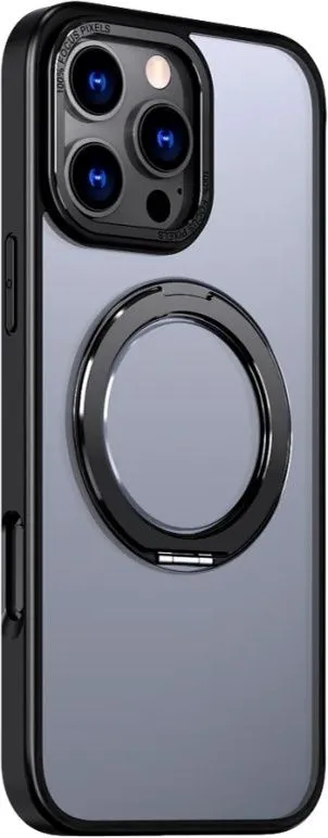 כיסוי ל-iPhone 16 Pro בצבע שחור דגם MiraRing מבית Miracase
