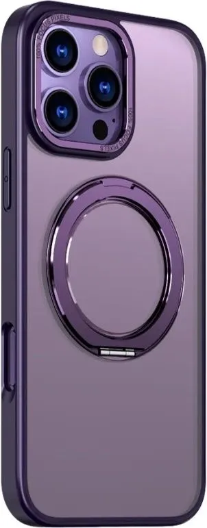 כיסוי ל-iPhone 16 Pro בצבע סגול דגם MiraRing מבית Miracase