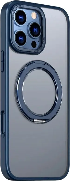 כיסוי ל-iPhone 16 Pro בצבע כחול דגם MiraRing מבית Miracase