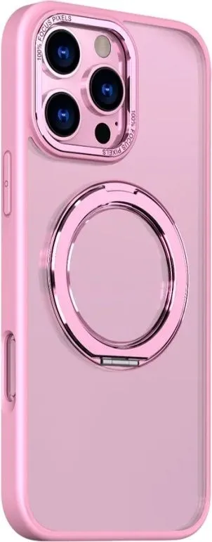 כיסוי ל-iPhone 16 Pro Max בצבע ורוד דגם MiraRing מבית Miracase