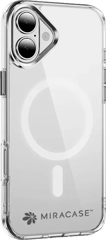כיסוי ל-iPhone 16 בצבע שקוף דגם MiraSafe מבית Miracase