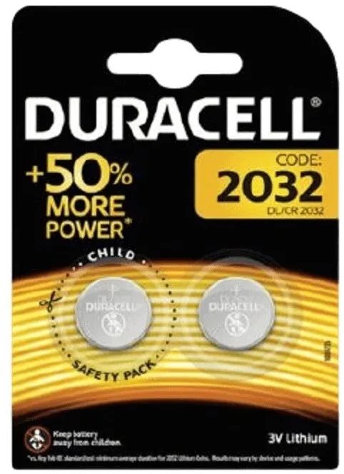 סט 2 סוללות ליתיום 2032 Duracell