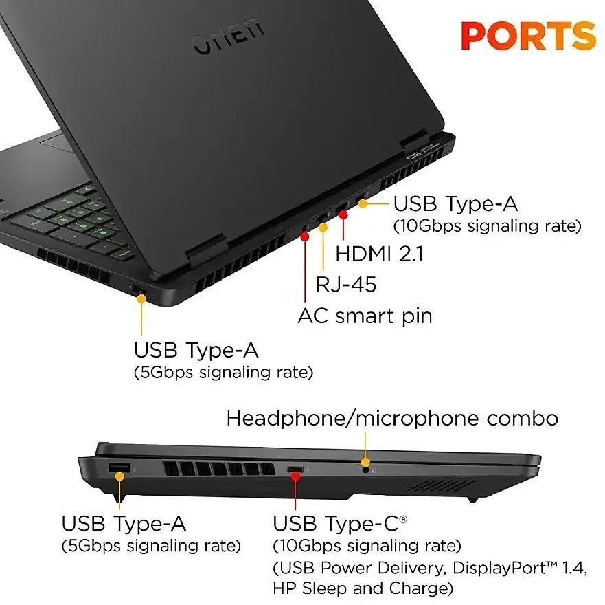 מחשב גיימינג נייד HP Omen Gaming A59P7AV-CTO-03