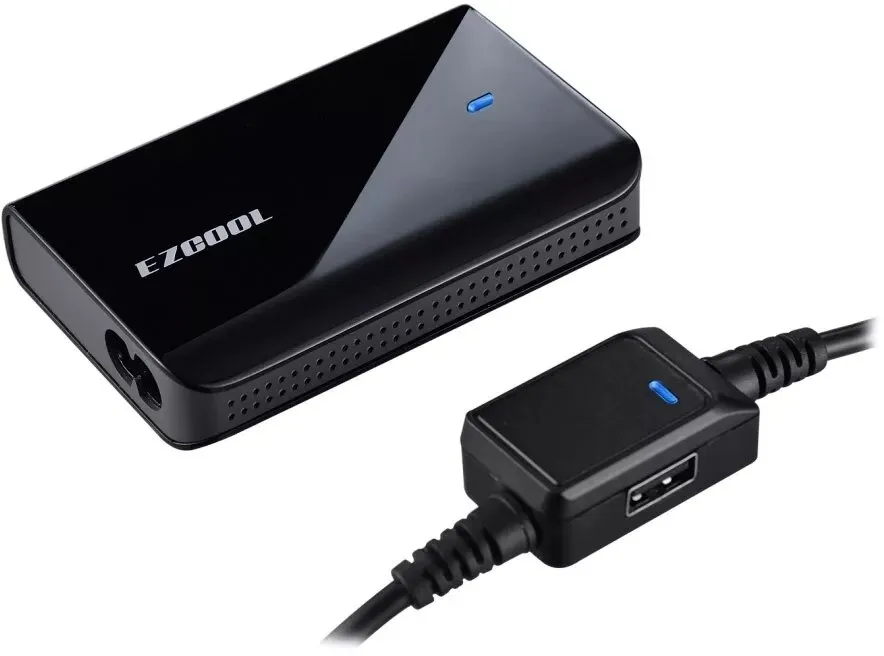 ספק כח אוניברסלי למחשבים ניידים דגם: EZCool Ultra Slim 90W AD-880 עם חיבור USB 2.0A