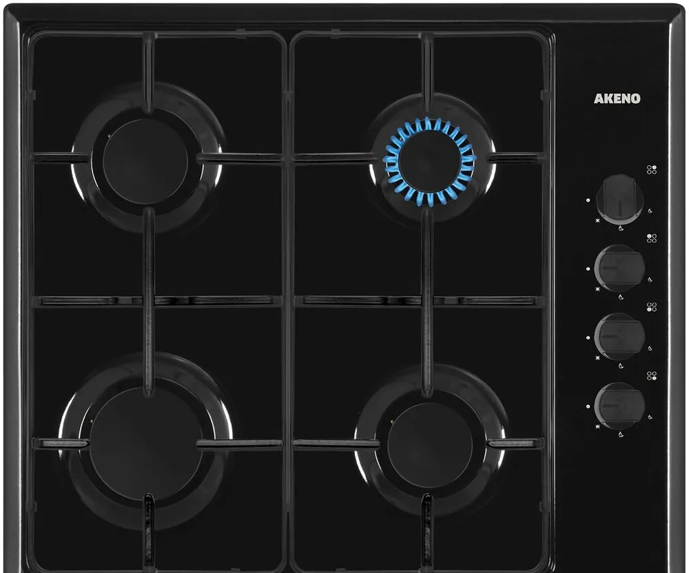 כיריים גז 4 להבות Akeno AKE64BLK