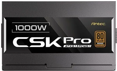 ספק כוח Antec CSK 1000 PRO ATX3.1 1000W 80 Plus Bronze