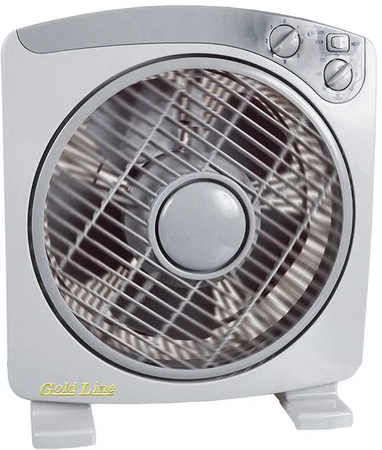 מאוורר רצפתי רוטורי Gold Line ATL-010 12" 40W בצבע לבן/אפור