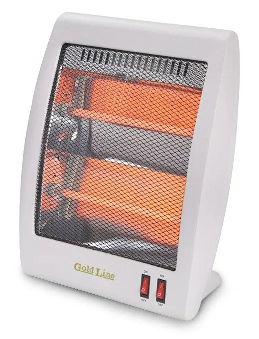 תנור חימום קוורץ 2 גופי חינום Gold Line ATL-1002 900W – בצבע לבן