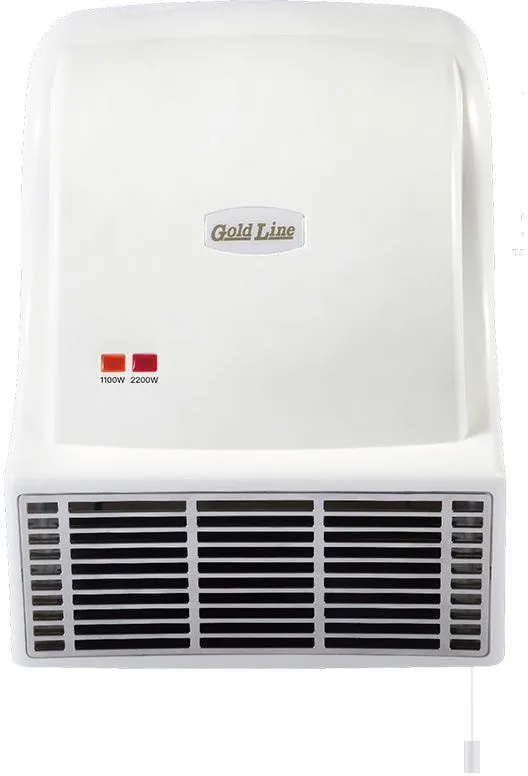 מפזר חום סופר עוצמתי לאמבטיה Gold Line ATL-137 2200W – בצבע לבן