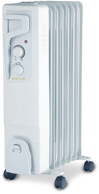 רדיאטור 7 צלעות עם מתקן אדים Gold Line ATL-2007 1500W – בצבע לבן