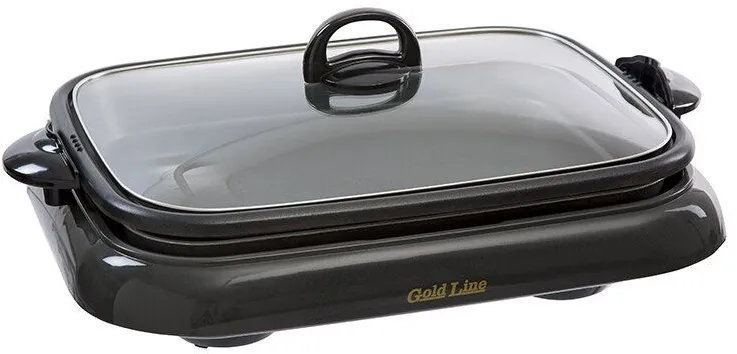 מחבת חשמלית "שף מאסטר" מלבנית Gold Line ATL-2702 1450W