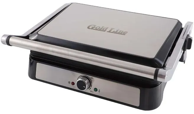 טוסטר לחיצה גריל מקצועי Gold Line ATL-291 2000W שש פרוסות – בצבע שחור/כסף