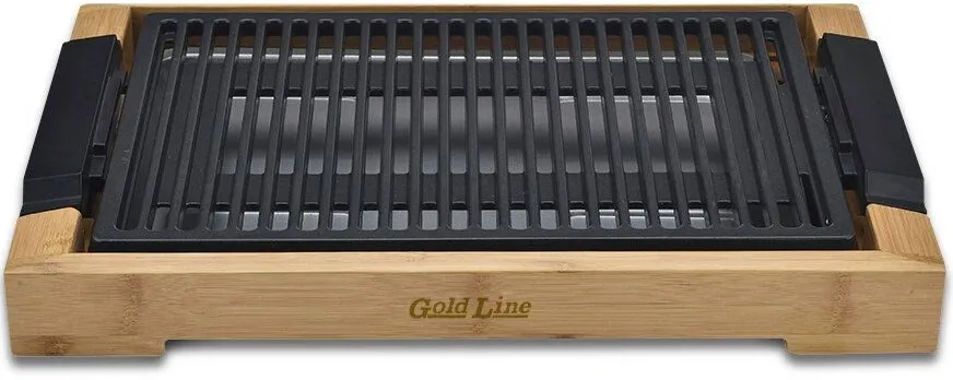 משטח גריל חשמלי Gold Line Bamboo ATL-6008