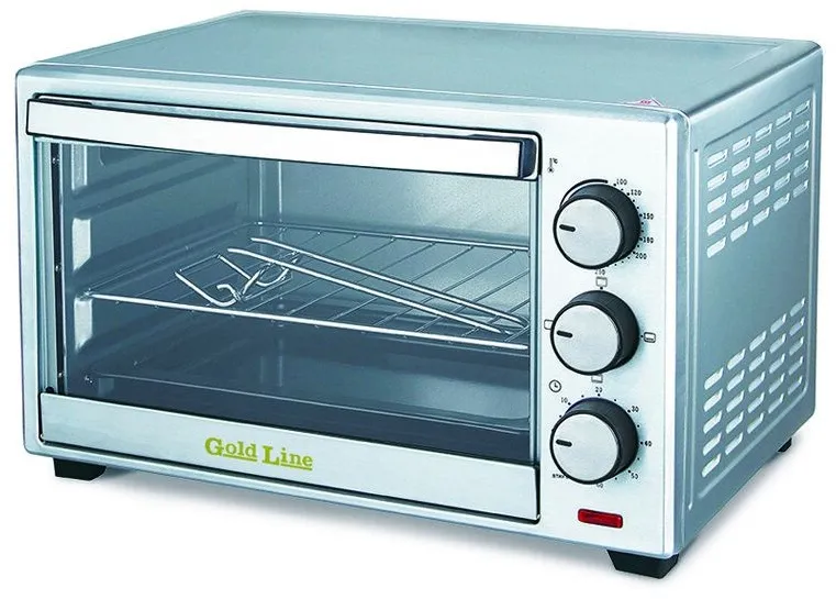 טוסטר אובן Gold Line ATL-6621S 1280W בנפח 21 ליטר בצבע נירוסטה