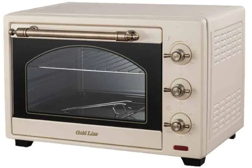 טוסטר אובן בעיצוב כפרי Gold Line ATL-6625C 1280W בנפח 25 ליטר בצבע קרם