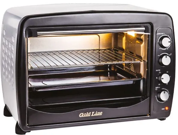 טוסטר אובן ענק Gold Line ATL-6655 2000W בנפח 55 ליטר בצבע שחור