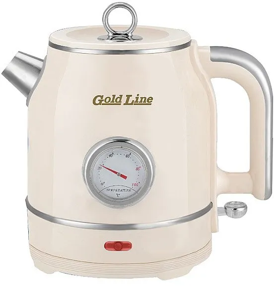 קומקום חשמלי נשלף רטרו קרם Gold Line ATL-782C 1500W – בנפח 1.5 ליטר