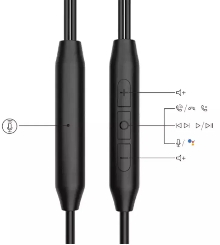 אוזניות ספורט In Ear חוטיות Avantree C171 בחיבור USB – צבע שחור