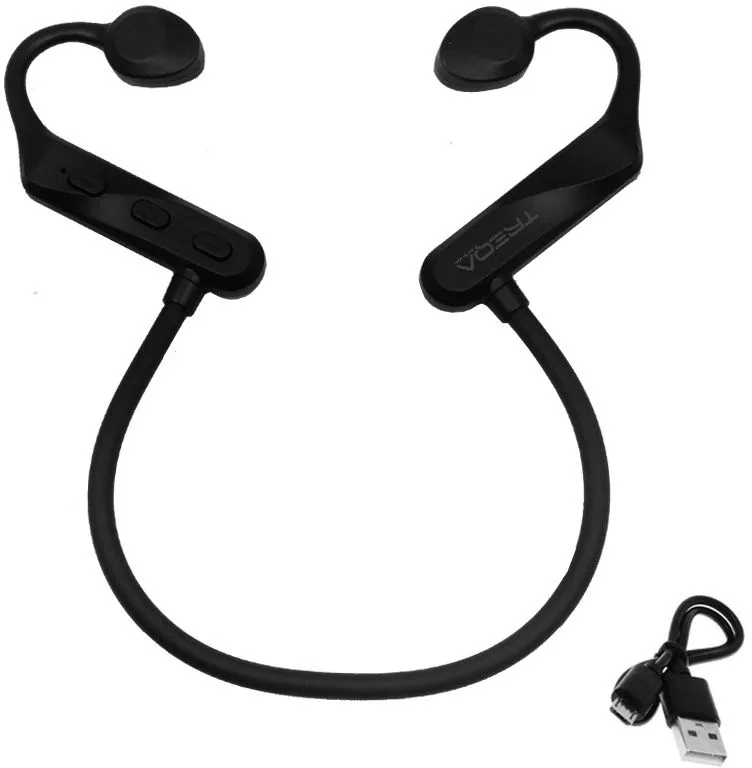 אוזניות עצם אלחוטיות Treqa BT31 Bluetooth בצבע שחור