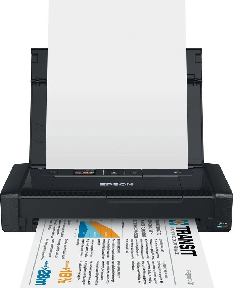 מדפסת הזרקת דיו ניידת צבעונית אלחוטית Epson WorkForce WF-100W