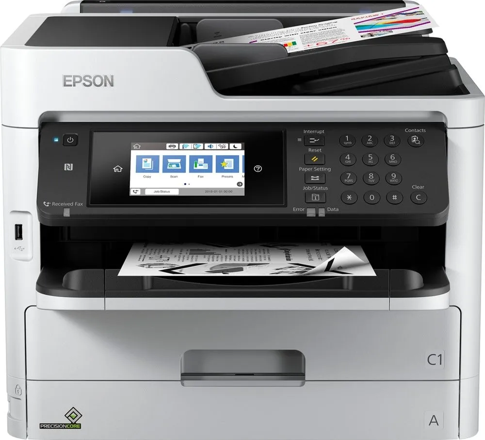 מדפסת הזרקת דיו שחור לבן אלחוטית Epson WorkForce Pro WF-M5799DWF