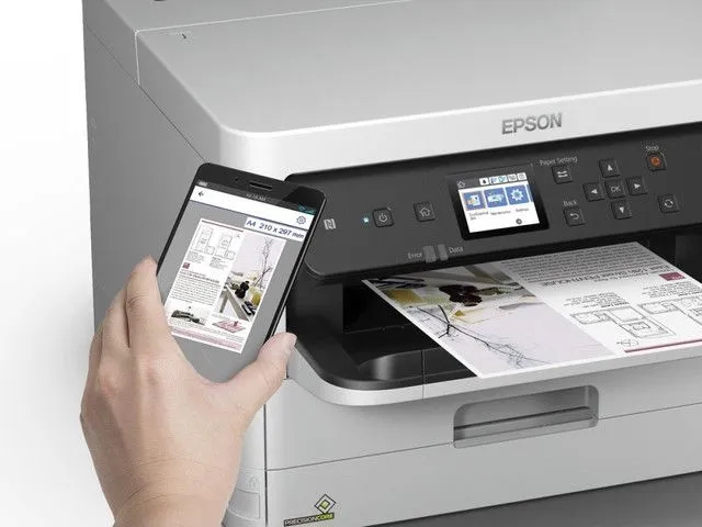 מדפסת הזרקת דיו צבעונית אלחוטית Epson WorkForce Pro WF-C529RDTW