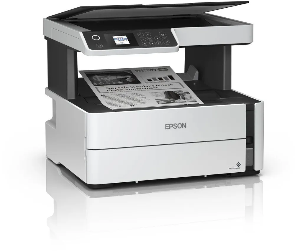 מדפסת הזרקת דיו שחור לבן אלחוטית Epson EcoTank M3170