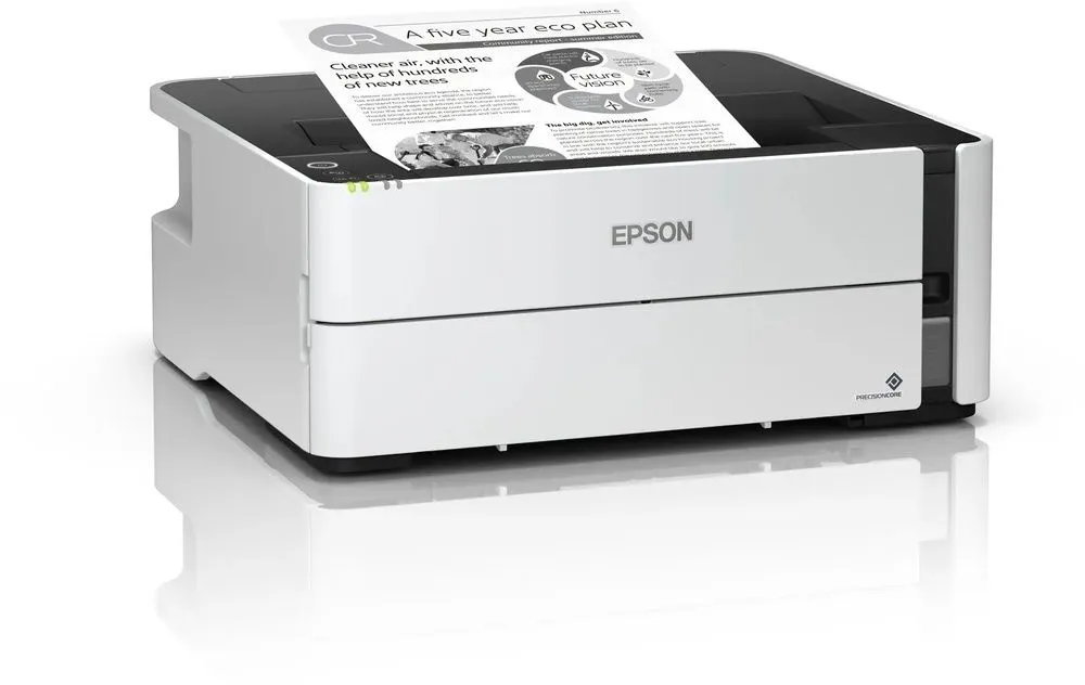 מדפסת הזרקת דיו שחור לבן אלחוטית Epson EcoTank M1180