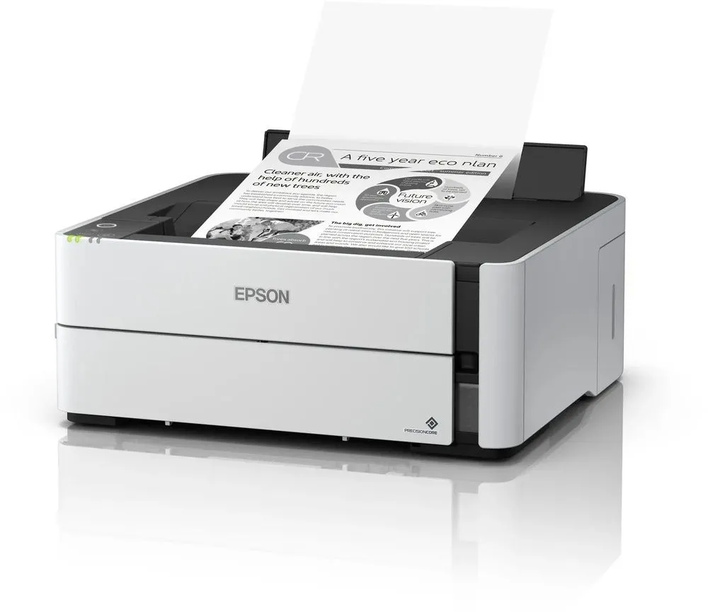 מדפסת הזרקת דיו שחור לבן אלחוטית Epson EcoTank M1180