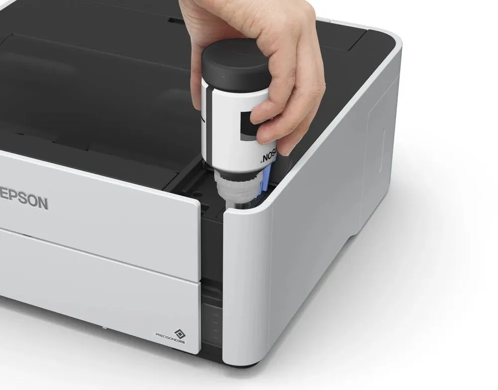 מדפסת הזרקת דיו שחור לבן אלחוטית Epson EcoTank M1180