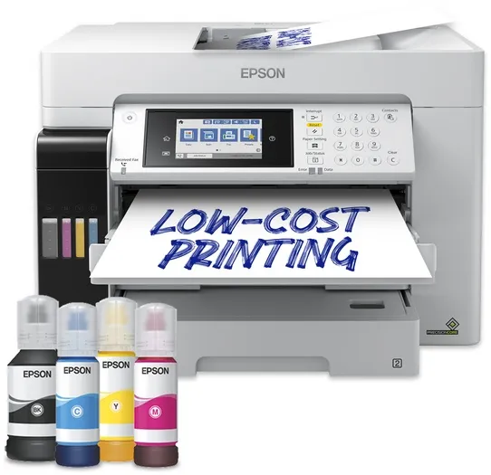 מדפסת A3 הזרקת דיו צבעונית אלחוטית Epson EcoTank Pro L15180 A3