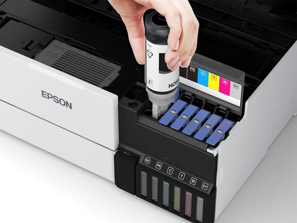מדפסת A3 הזרקת דיו צבעונית אלחוטית Epson EcoTank Photo L8160