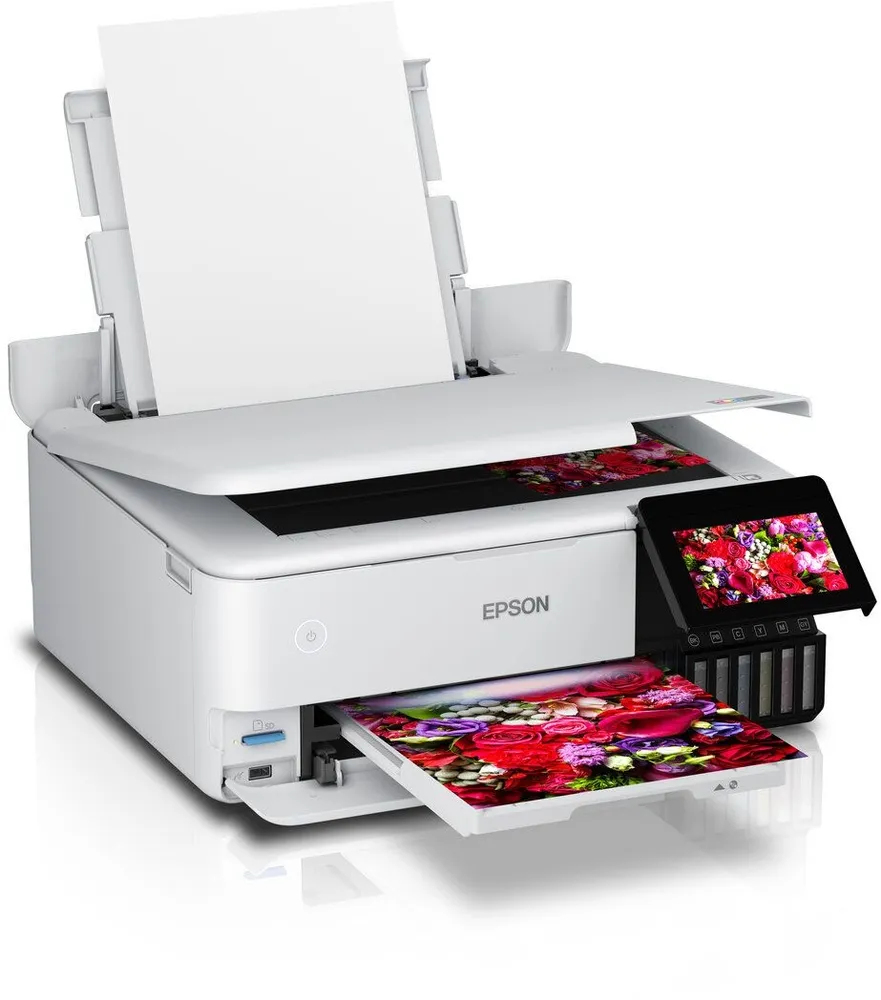 מדפסת A3 הזרקת דיו צבעונית אלחוטית Epson EcoTank Photo L8160