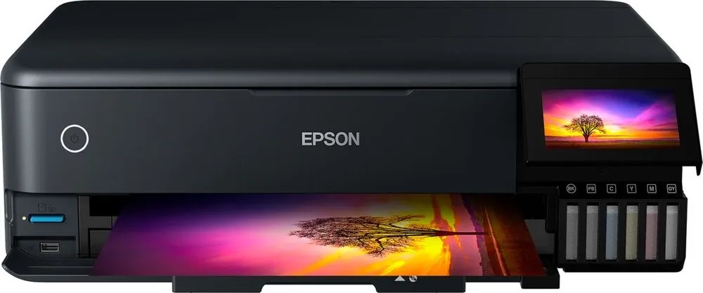 מדפסת A3 הזרקת דיו צבעונית אלחוטית Epson EcoTank Photo L8180