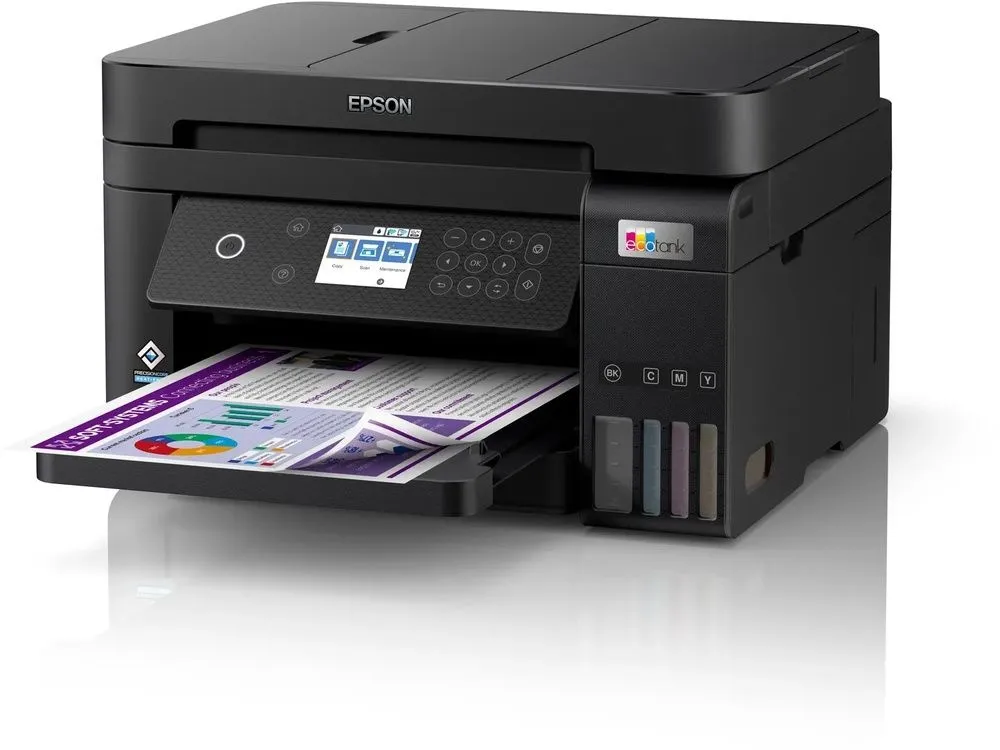 מדפסת הזרקת דיו צבעונית אלחוטית Epson EcoTank L6270