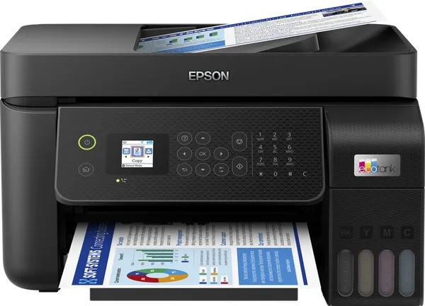 מדפסת הזרקת דיו צבעונית אלחוטית Epson EcoTank L5290