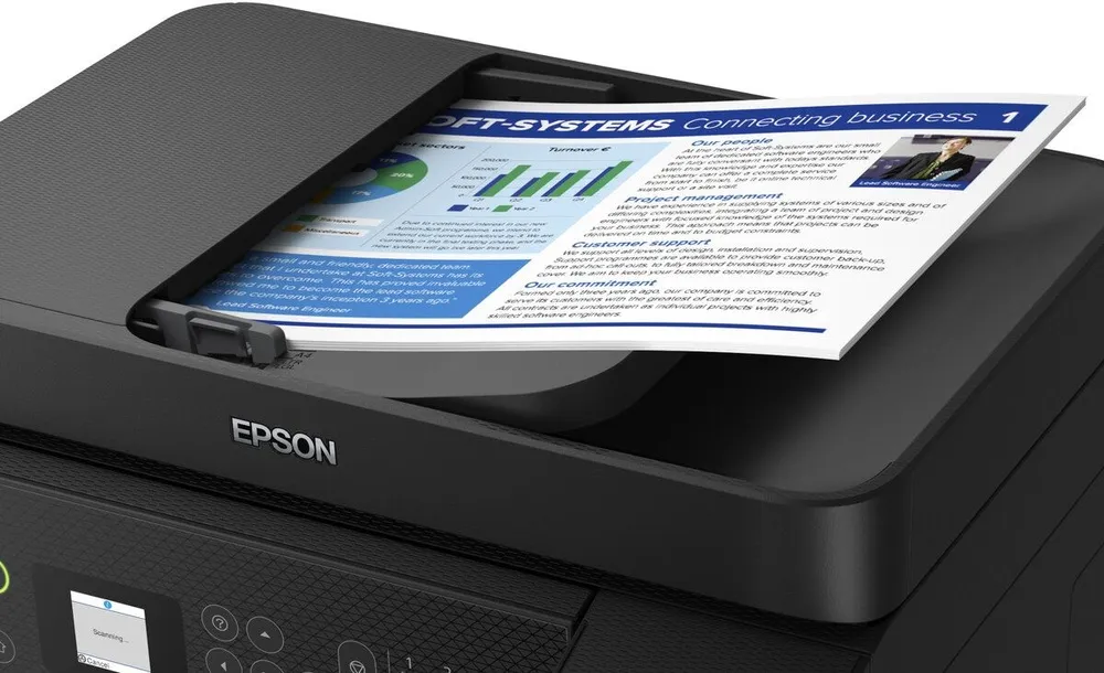 מדפסת הזרקת דיו צבעונית אלחוטית Epson EcoTank L5290