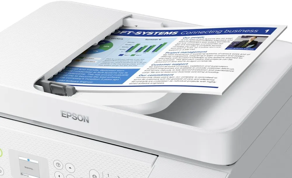 מדפסת הזרקת דיו צבעונית אלחוטית Epson EcoTank L5296