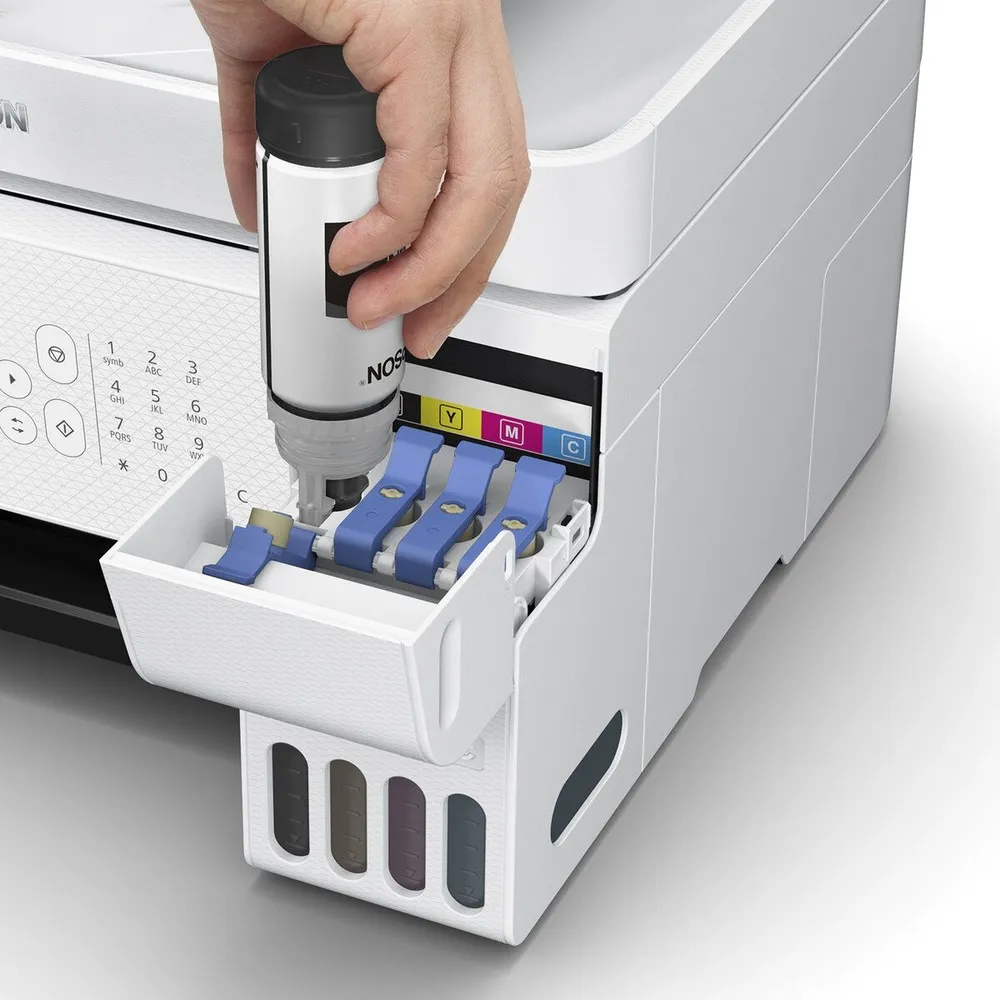 מדפסת הזרקת דיו צבעונית אלחוטית Epson EcoTank L5296