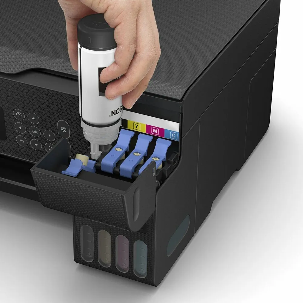 מדפסת הזרקת דיו צבעונית אלחוטית Epson EcoTank L3260
