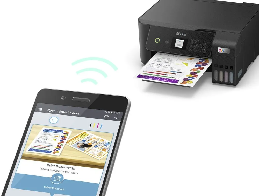 מדפסת הזרקת דיו צבעונית אלחוטית Epson EcoTank L3260