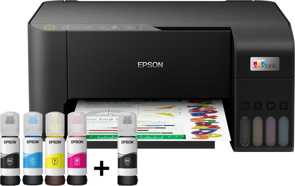 מדפסת הזרקת דיו צבעונית אלחוטית Epson EcoTank L3250