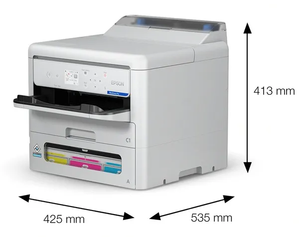 מדפסת הזרקת דיו צבעונית אלחוטית Epson WorkForce Pro EP-C800RDWF