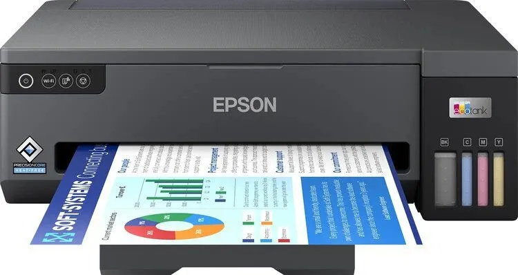 מדפסת A3 הזרקת דיו צבעונית אלחוטית Epson EcoTank L11050 A3 Wi-Fi Ink Tank