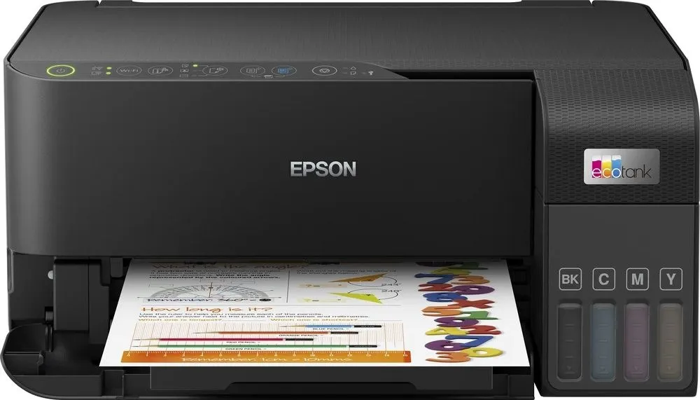 מדפסת הזרקת דיו צבעונית אלחוטית Epson EcoTank L3550