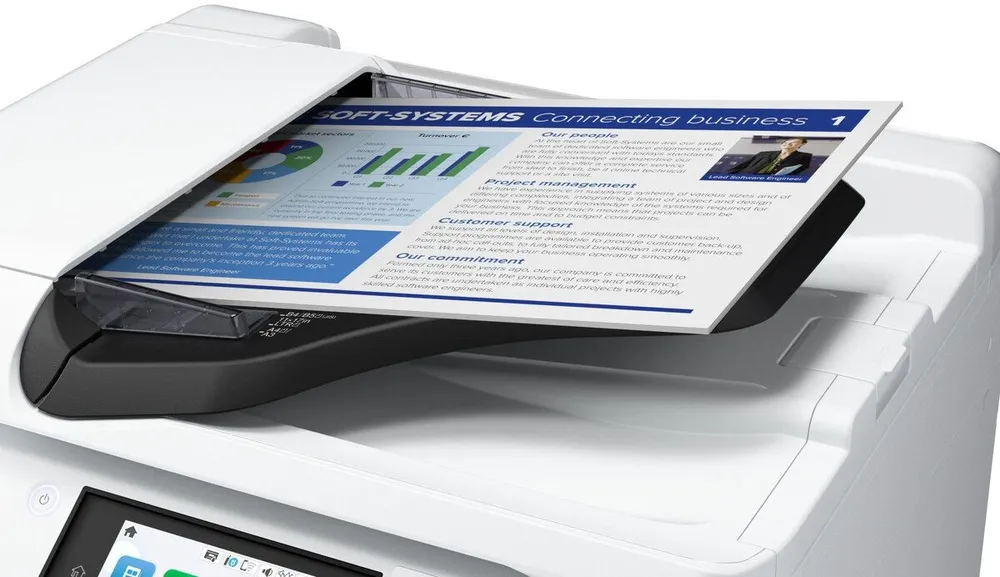 מדפסת A3 הזרקת דיו צבעונית אלחוטית Epson WorkForce Pro EM-C8100RDWF