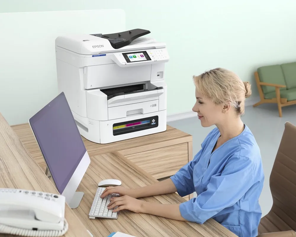 מדפסת A3 הזרקת דיו צבעונית אלחוטית Epson WorkForce Pro EM-C8100RDWF